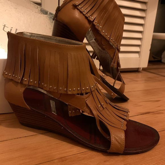 Matiko leather fringe sandals - Picture 3 of 4